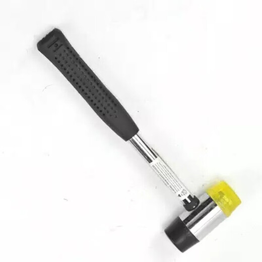 Deli Tools Steel Pipe Handle Installation Hammer Rubber Hammer Rubber Installation Hammer Tile Hammer 35mm Rubber Installation Hammer DL5335