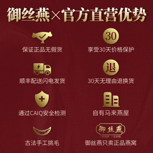 御丝燕御丝燕7A干燕窝孕妇燕窝干盏印尼金丝燕盏女性营养品送礼佳品礼盒 精选7A特大盏50克（送炖煮套装石蜂糖）