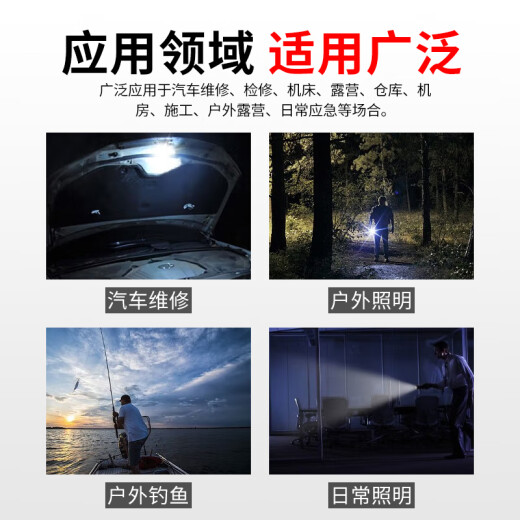 Superfire (Shenhuo) HL55 headlight strong light long-range rechargeable night fishing flashlight LED searchlight emergency light 3W
