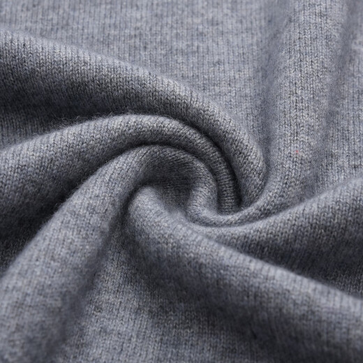 KAISENSHI鄂尔多市市产秋冬新款纯羊绒背心男式休闲保暖针织毛衣马甲 浅灰色 175/95A 115