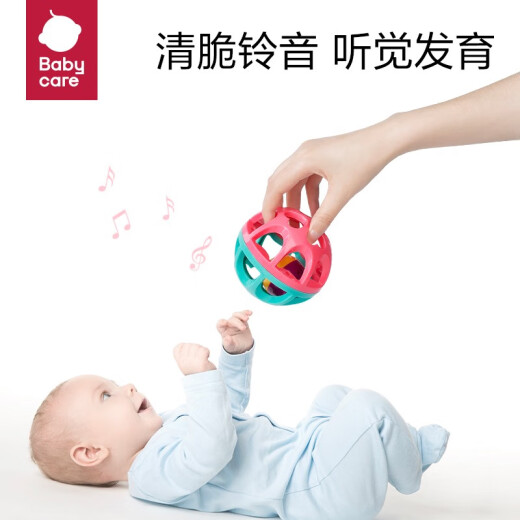 babycare baby tambourine Orff hand rattle 3-6 months newborn baby 0-1 years old toys Children's Day gift [three-piece set] tambourine + hand rattle + maracas