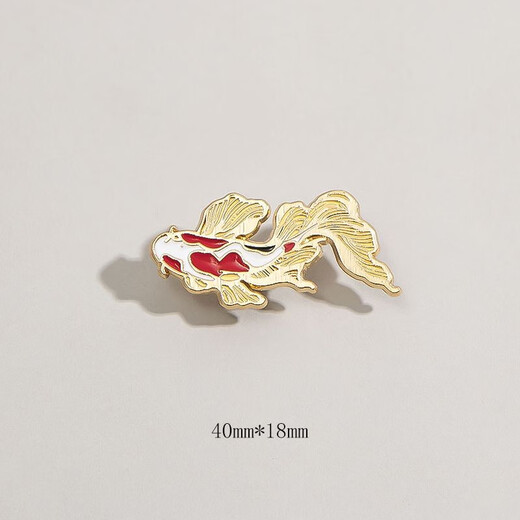 Chinese style crane and sacred deer brooch, retro lotus koi metal badge, men's and women's personalized creative brooch, Tengyun crane
