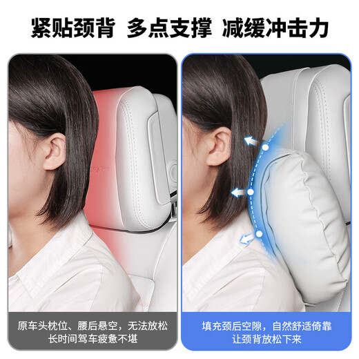Flash Airlines подходит для 24 Buick GL8 подголовок Phev Lu Zun Оригинальный автомобиль Цвет кожаная головка и шея подушка подушки подушки для сиденья 653T/652T/AVIA TAIST 1 Qianhemi '
