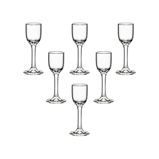 Katav white wine glass dispenser set lead-free crystal glass with graduated wine glass bullet cup Maotai cup spirit cup handmade Maotai cup 6 cups 10ml