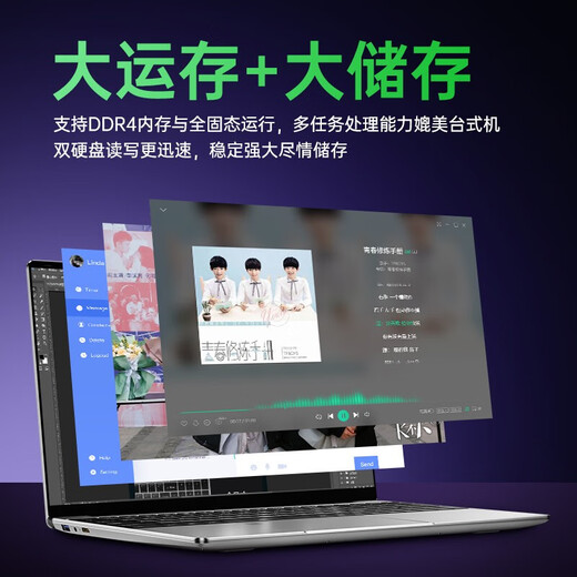 KHXZAI Book National Bank 2025 Intel Select Core Thin and Light Metal Laptop Dieser College-Student Online-Kurs Design und Studie Business Office Game Subvention 48G Running Full Blood Core Processor-Allround Lightweight Narrow-Edge Full Screen 2TB Ultra-Speed ​​Solid State Drive Empfohlen vom Store Manager