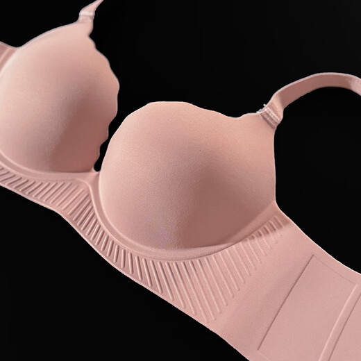 Modal red seamless underwear for women with small breasts gathered up to show their size, with support to prevent sagging, bridal bra set for wedding in the fall of this year, bean paste powder, underwear 80B 36