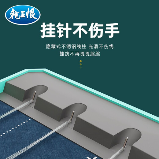 Dragon King Hate fishing gear box line box Refiner ABS ultra-thin competitive large-capacity official hanging box Lake library wild fishing plus long sub-line hook box Refiner sub-line box 45*8.8cm