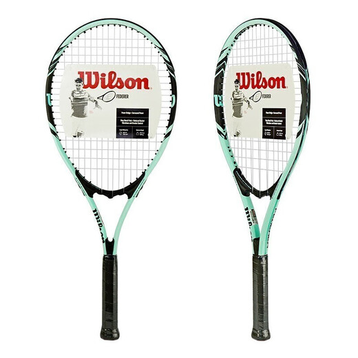 Wilson (Wilson) College-Studenten Anfänger Serie Fitness Big Patch Selbstvorteil mit Leitungsempfindlichkeit Aluminium-Legierungstraining Racket-Anfänger [Marca Green] 110 Patch 309G WR6172
