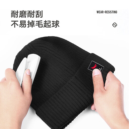 RED DRAGONFLY hat men's winter cold-proof knitted hat plus velvet thickened warm woolen hat cotton hat cycling windproof cold hat