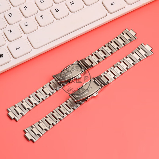 Adecuado para 1343 LTP-2069D\/2083D\/1410D accesorios de cadena de reloj con correa de acero 8mm cadena de reloj de mujer sobresaliente color acero 8mm