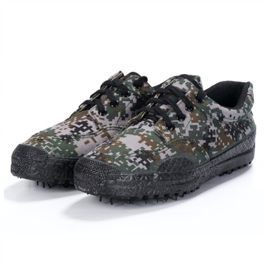 Ludun 3520 Jiefang Schuhe Sommer Camouflage Schuhe Herren Top Frühlings- und Herbst -Trainingschuhe Bauweite Arbeitsschutzschuhe Outdoor Sport Tarnschuhe Wüste Camouflage 41