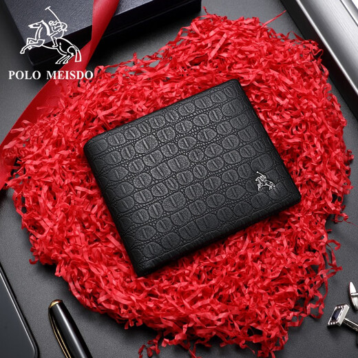Paul mesid Herren Brieftasche Herren echtes Leder Kurzerbringliche Brieftet Cowhide Multiple Card Wallet Birthday Gift für Freund Ehemann Vater PL8602237-1 [Counter Gift Box] Schreiben von Grußkarte Druck Fotos Kontakte Kundendienst an Online-Kundendienst