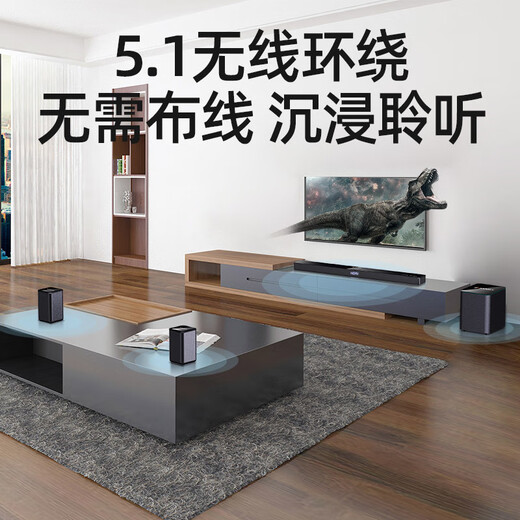 山水（SANSUI）DV-95E回音壁电视音响 杜比5.1声道全景声家庭影院 家庭KTV套装智能蓝牙家用K歌卡拉OK 带麦克风