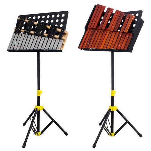 Xylophone adult percussion instrument children's jingle bell glockenspiel marimba portable professional 25-key aluminum plate piano 25-key mahogany piano