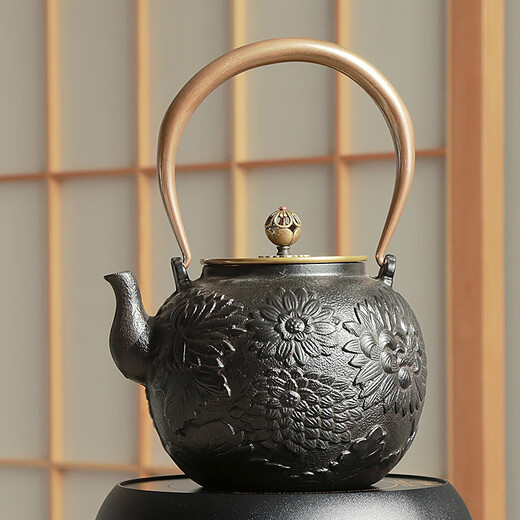 Shushi iron kettle kettle electric ceramic stove for tea making Japanese craft tea kettle handmade cast iron kettle set gift box
