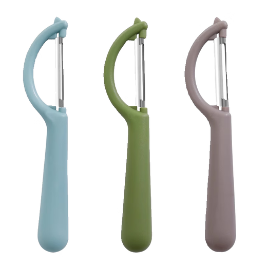 削皮刀水果刀二合一厨房专用瓜刨甘蔗皮多功能苹果土豆皮削皮刀器 不锈钢削皮器-浅蓝-1个