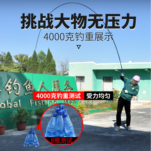 Zhongkui Master lightweight large-object rod 7.2-meter wild fishing comprehensive platform fishing silver carp and bighead carp rod ultra-light ultra-hard carbon hand rod