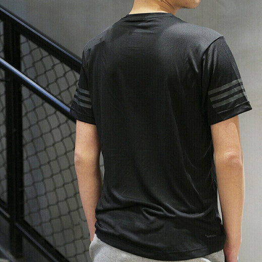 
Adidas Adidas men's summer sportswear breathable round neck T-shirt woven quick-drying short-sleeved CZ8725 Z CW3927 S