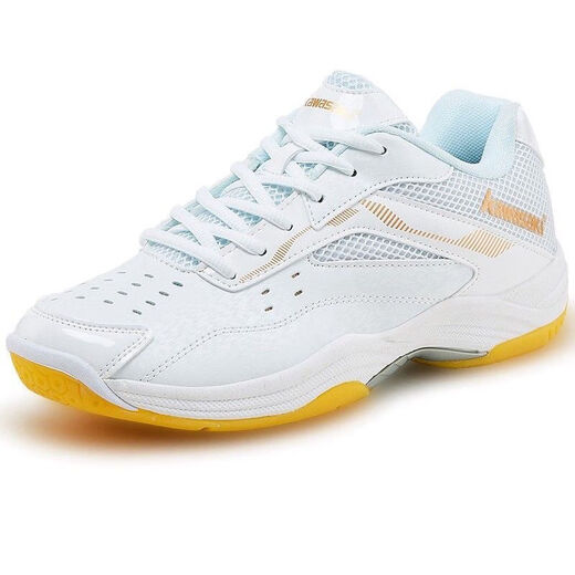 Kawasaki Kawasaki authentic new professional badminton shoes for men and women shock-absorbing and anti-slip breathable training sneakers K-086 086 white 40
