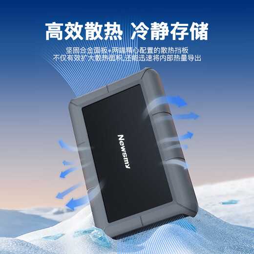纽曼（Newsmy）6TB 移动硬盘 3.5英寸 桌面存储 星际系列 Type-C USB3.1 硅胶保护金属外壳 大容量 家庭数据仓库