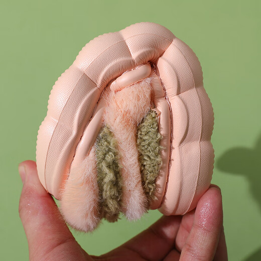 LA CHAPELLE HOMME Men and Women Baby Children's Indoor Home Warm Soft Soled Cute Plush Cotton Slippers Brown 32-33