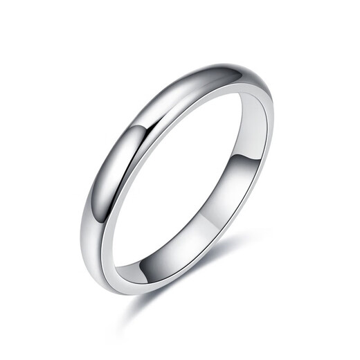 Xiele Beloved PT950 platinum men's ring wedding plain aperture ring gift for boyfriend customized model classic