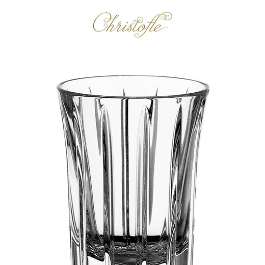 Kunting (CHRISTOFLE) Iriana Crystal Glass White Wine Glass Vodka Spirit Glass Set New Year's Gift Vodka Glass 4 Gift Box