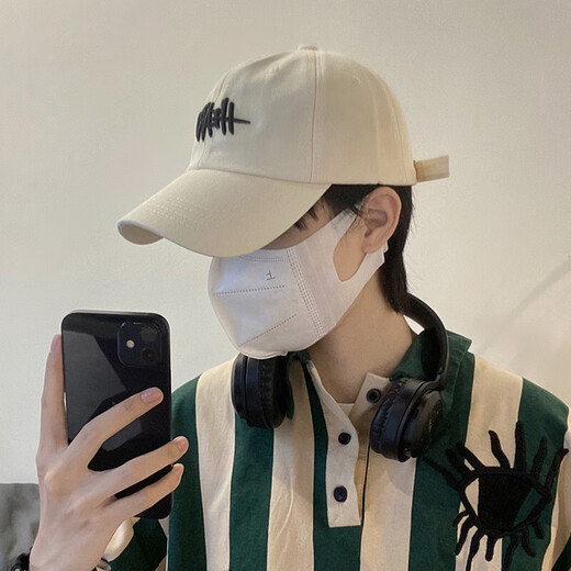 铂呐苓帽子男 鸭舌帽户外休闲帽女情侣字母刺绣显脸小遮阳纯色棒球帽 棒球帽【可调节-字母黑】