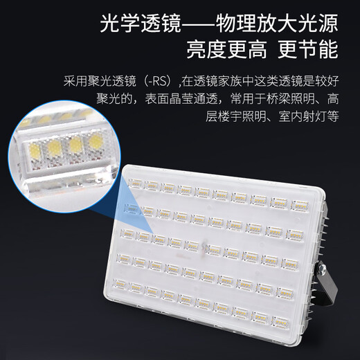 Longyu super bright LED floodlight outdoor courtyard spotlight waterproof lighting outdoor street light lighting workshop led industrial and mining lamp super bright LED floodlight 60W