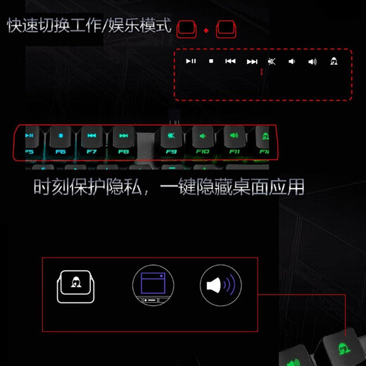 ROG Keyboard Juego de teclado y mouse para juegos E-Sports RGB Shenguang Sync Intercambiable en caliente Diseño ergonómico Conexión multimodo Teclado y mouse inalámbricos Bluetooth Shenguang Sync Yaoguang 2 Teclado único