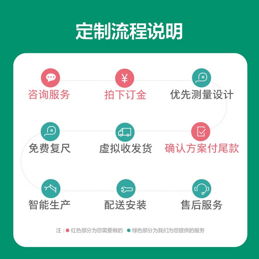 Quanyou (QUANU) Quanyou whole house customization package overall customized wardrobe bedroom cloakroom living room study storage 22 package specific plan please contact customer service