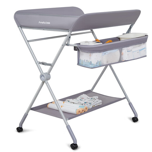 LUKE LULU Diaper Table, Baby Care Table, Foldable Multi-Functional Changing Bed, Baby Bath, Portable Stroking Table, Top Favorite Model - Mint Green