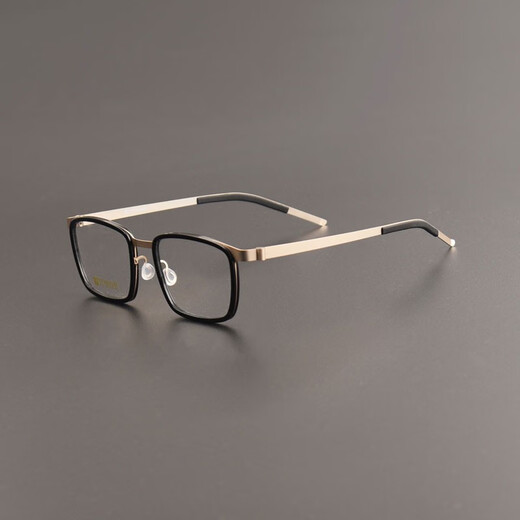
Linde same 9711 pure titanium ultralight glasses for men's business fashion and casual can be equipped with anti-blue light and anti-fog myopia glasses, deep leopard print color, frame, 1.74 anti-blue light lens
