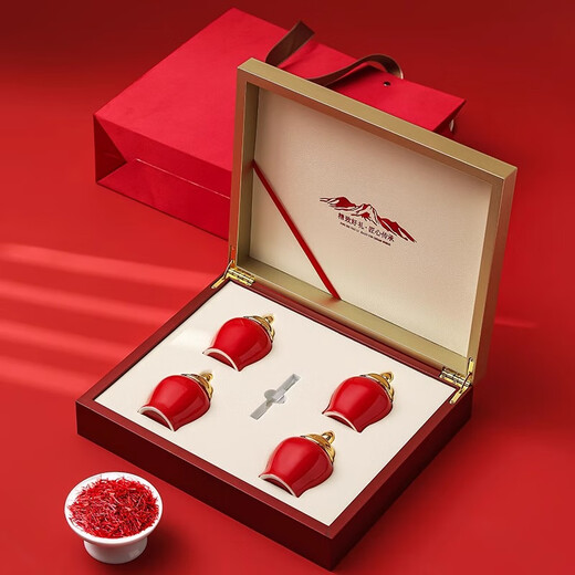 
Xinshengtang authentic saffron high-end gift box for customers, relatives, nourishing and health tea practical for meeting parents, holiday gifts for meeting supplements and nutritional products for elders, Tibetan specialty Zang Hong