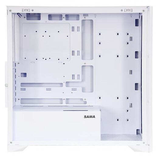 先马（SAMA）朱雀6 白色 游戏电脑主机箱 前板网孔/玻璃侧透/235mm宽体/支持背插式主板、410mm显卡、360水冷位