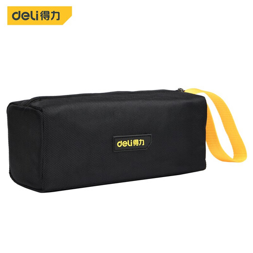 Deli thickened Oxford cloth square tool bag storage bag handbag portable repair electrician accessories bag large size 250*95*100mm double layer small square bag