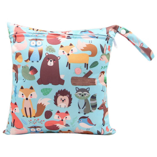 Shantoulin Village Windel Aufbewahrungsbeutel Baby wasserdichte Baby Hanging Bag Wickelbeutel ausgehende Aufbewahrungstasche Krippe mittelschwere Nummer 8 Bildgröße 30x36