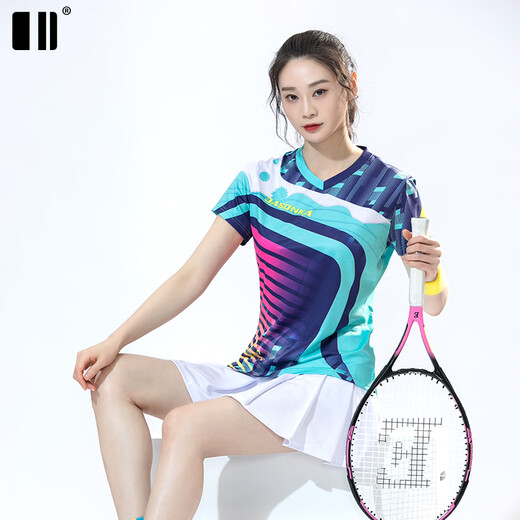 Côté et même d'été nouvel orient et même de badminton vêtements pour hommes à manches courtes pour hommes à manches courtes à manches courtes pour les vêtements de balle féminine.