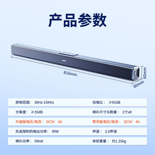 SADA government subsidy K2 TV audio echo wall home theater living room household bar wall-mounted Bluetooth speaker subwoofer stereo surround sound Dolby sound effect high power