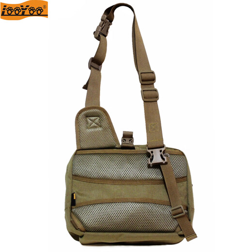 
LooYoo A13 Military Fan Outdoor Tactical Saddle Bag Shoulder Bag Sports and Casual Chest Bag Handheld Multifunctional Bag 1050D Nylon Khaki