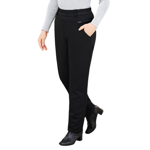 Caiyang winter goose down pants for middle-aged and elderly mothers, loose, elderly, grandma, old lady, elderly ladies outer wear down pants 6602 90 white goose down & graphene temperature lock 5XL (recommended 145-155 Jin Jin equals 0.5 kg)