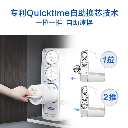 Smith (A.O.SMITH) reverse osmosis water purifier RO membrane filter element DIY self-replacement patented MAX4.0 reverse osmosis filter element RC series 1000G suitable for R2500RC3/R2500SAR7