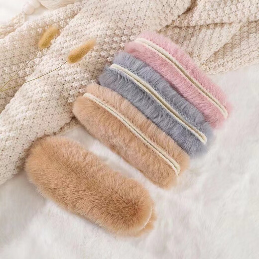 Rabbit fur winter cotton insoles plus velvet thickened high weight insoles to keep warm and cold-proof super soft 1 pair rabbit fur classic ash 38
