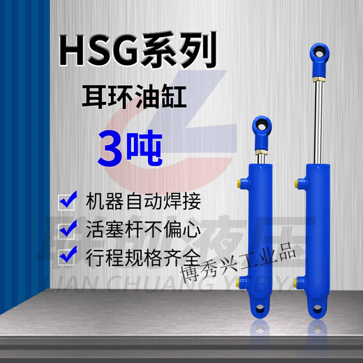 50 cylinder diameter hydraulic cylinder two-way hydraulic cylinder lifting type oil top 3 tons small hydraulic cylinder hydraulic top thousand Jin Jin is equal to 0.5 kg top 50*300 (solid electroplating)