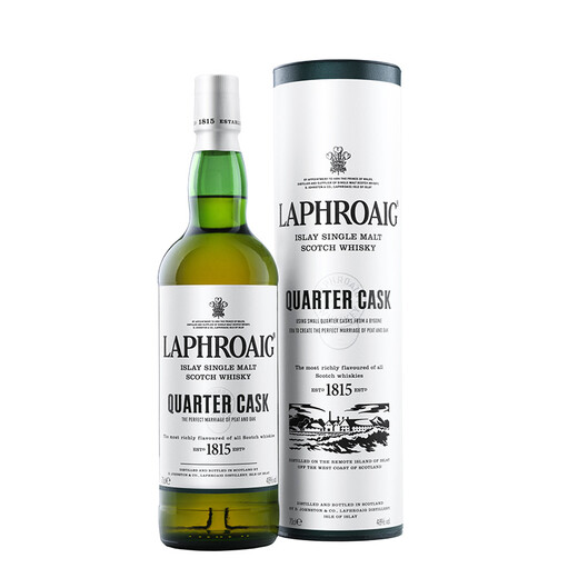 Laphroaig Viertel Barrel Single Malz 700 ml Geschenkbox Schottland Irland Whisky Wein
