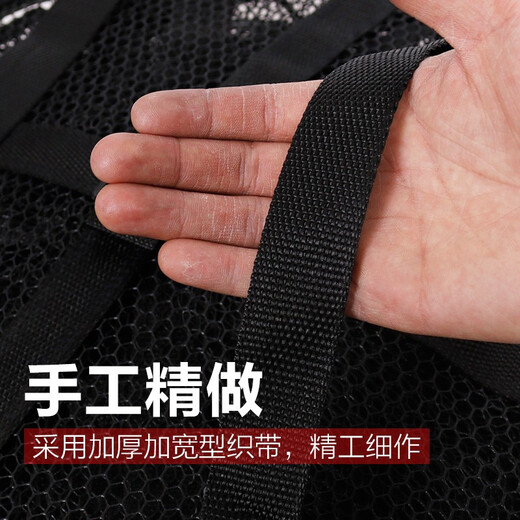 AUBELO () fish protection net black thickened rubberized stainless steel fish protection steel wire fishing protection black pit competitive anti-hanging quick-drying fish net pocket fish fishing gear wrapped edge 25*1.2 meters without package