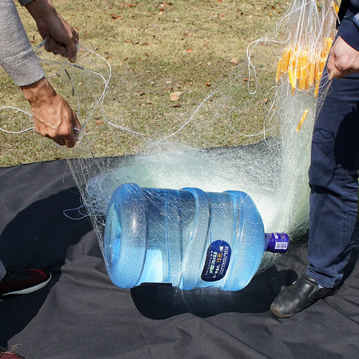 Special three-layer fish net for Chunshe Reservoir, sinking net and sticky net fish net for catching big fish, wire mesh, fishing net, three-layer thickening, 2 meters high, 100 meters long, inner net, deepened inner pocket, 5 fingers