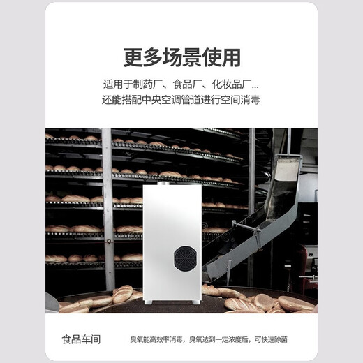 Feili duct type ozone generator central air conditioning fully automatic control ozone disinfection machine equipment food factory industrial clean workshop sterilization and deodorization 8100F 100g ozone 1000