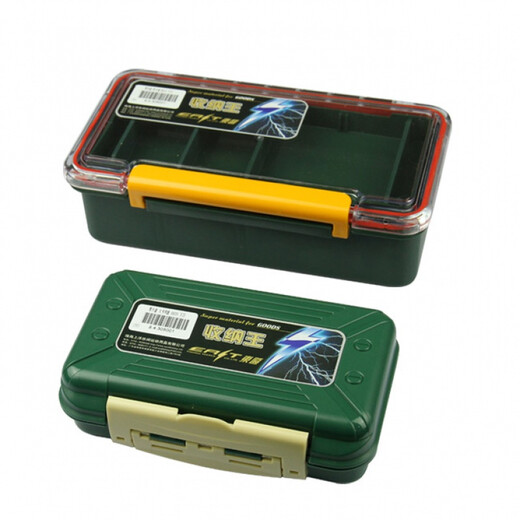 Lianhai Fishing Gear Fishing Tool Box Small Parts Storage Box Fishhook Box Waterproof Small Accessories Box Storage King Large Transparent Cover