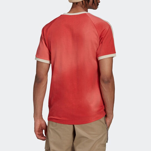阿迪达斯 （adidas）三叶草短袖男装2025夏季新款运动服半袖时尚休闲透气棉质圆领T恤 HL9276橙色 M